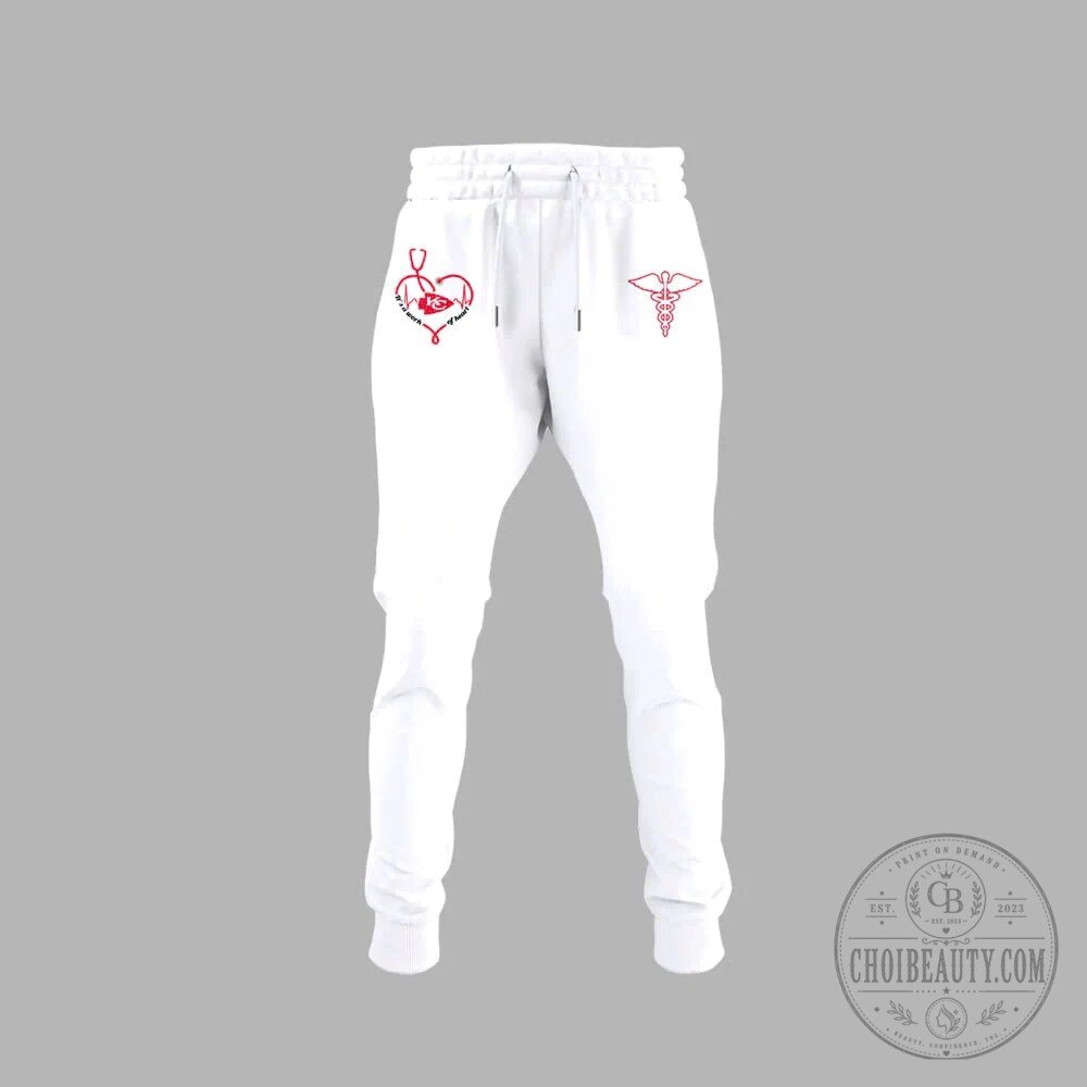 Kansas City Chiefs Nurse Appreciation Night White Hoodie 11 Kansas City Chiefs Nurse Appreciation Night White Hoodie