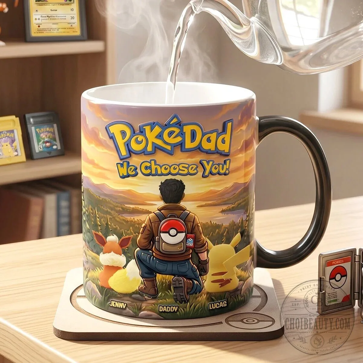 Pokemon Poke Dad We Choose You Personalized Coffee Mug
