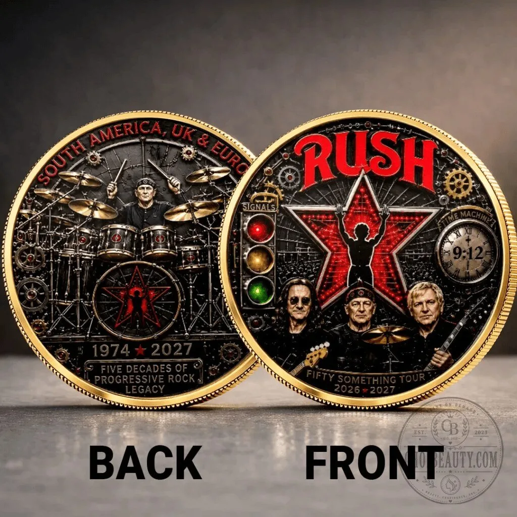 Commemorative Coin Celebrating Five Decades of Progressive Rock by Rush Band