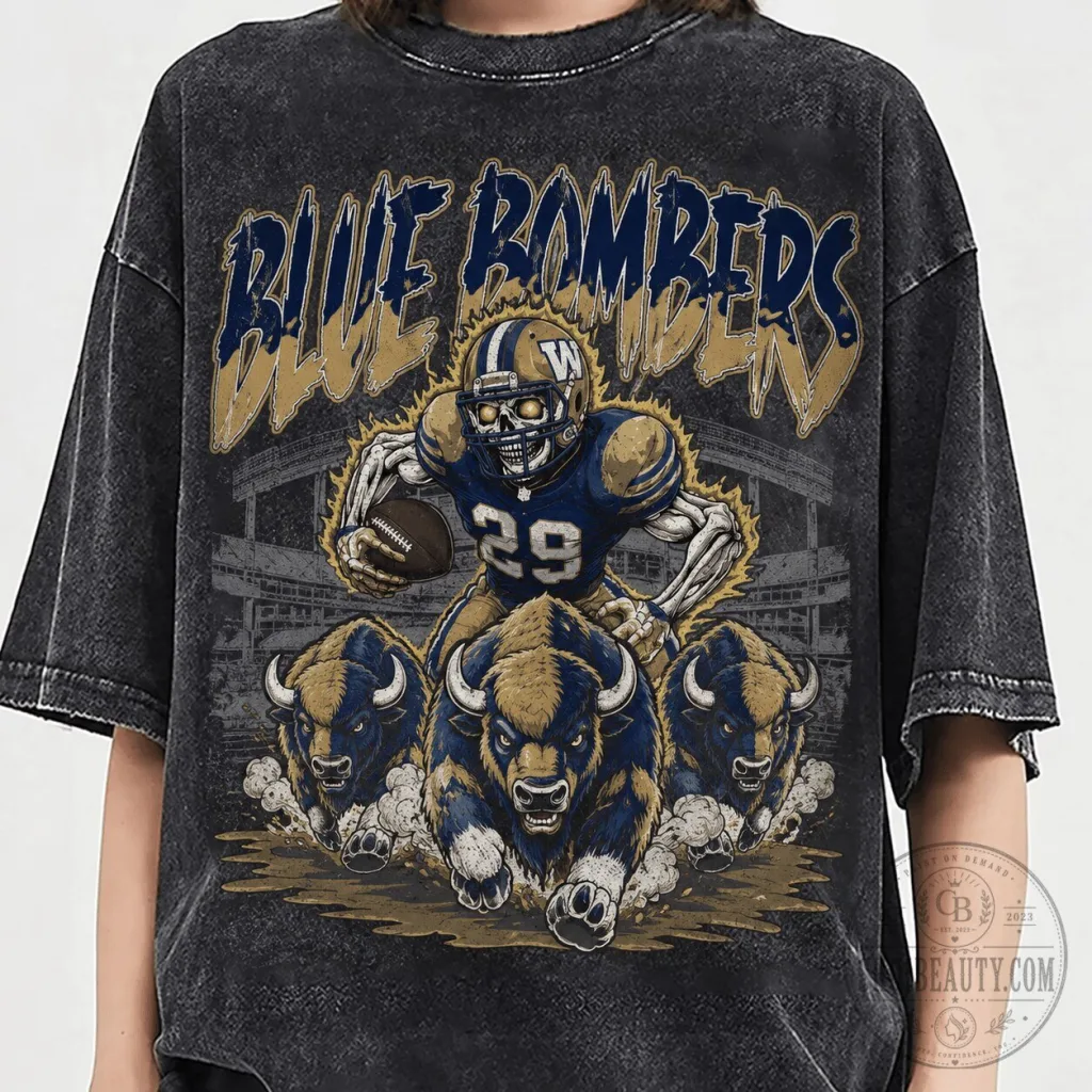 Winnipeg Blue Bombers CFL Vintage 1D Fan T-Shirt for Football Lovers Winnipeg Blue Bombers CFL Vintage 1D Fan T-Shirt for Football Lovers