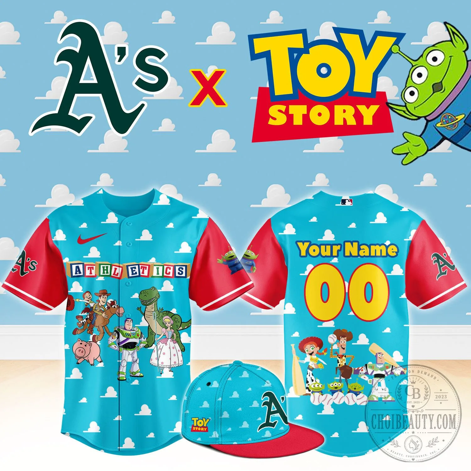 _OAK Toy Story Night Limited Baseball Jersey NN