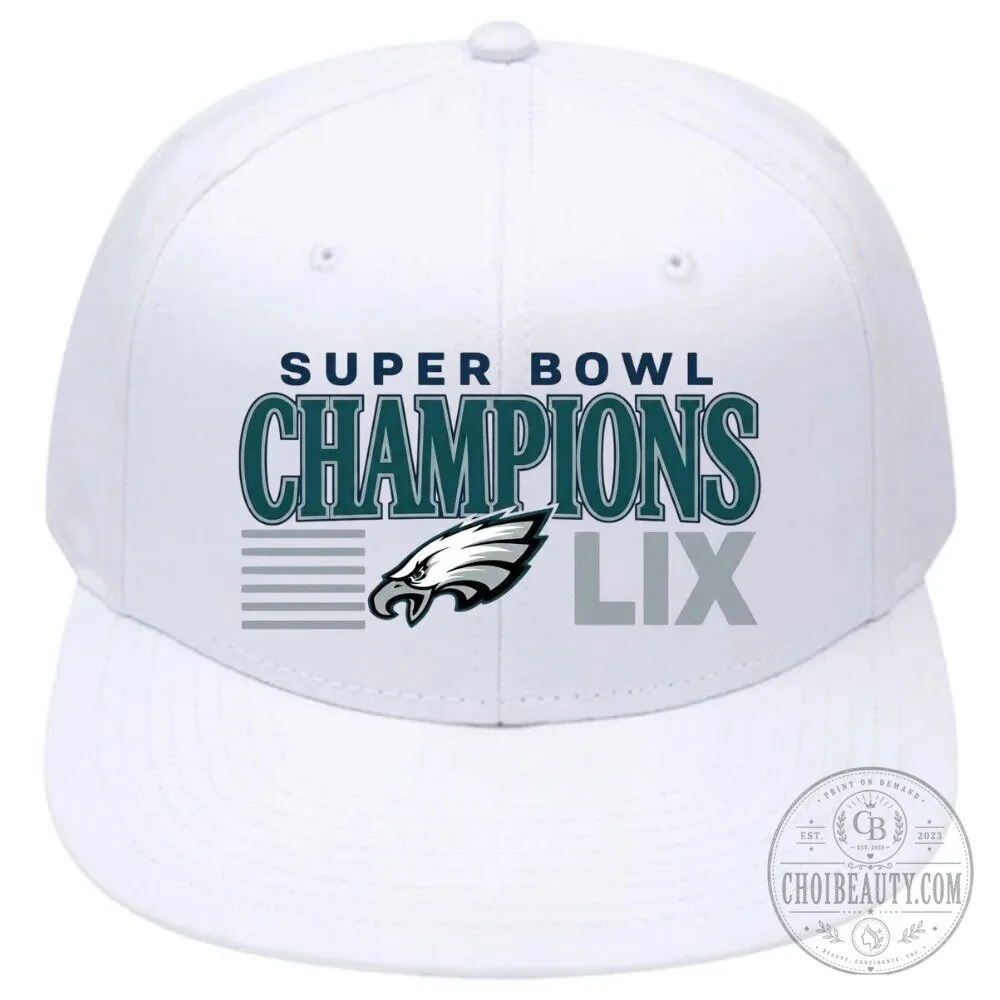 Philadelphia Eagles Super Bowl LIX Champions Snapback Cap Hat 12 Philadelphia Eagles Super Bowl LIX Champions Snapback Cap Hat