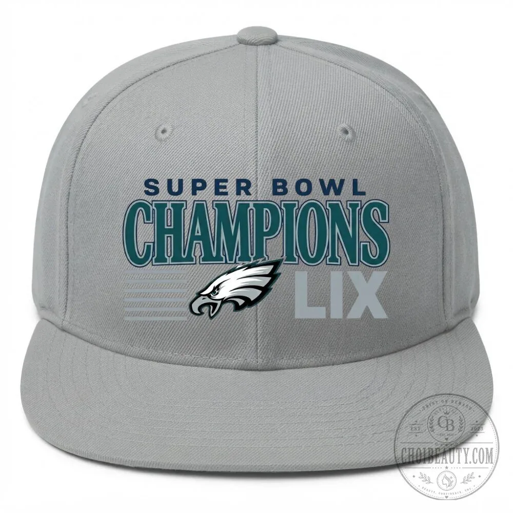 Philadelphia Eagles Super Bowl LIX Champions Snapback Cap Hat 13 Philadelphia Eagles Super Bowl LIX Champions Snapback Cap Hat