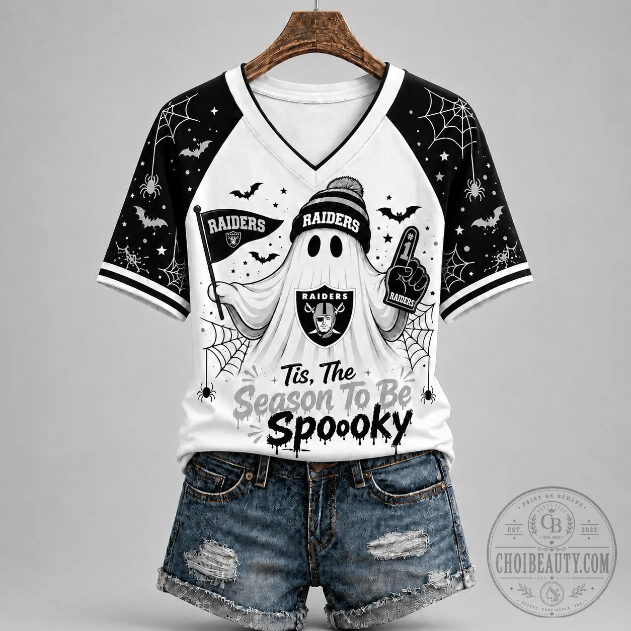 Las Vegas Raiders Spooky Season Ghost Halloween Game Day T-Shirt 5 Las Vegas Raiders Spooky Season Ghost Halloween Game Day T-Shirt