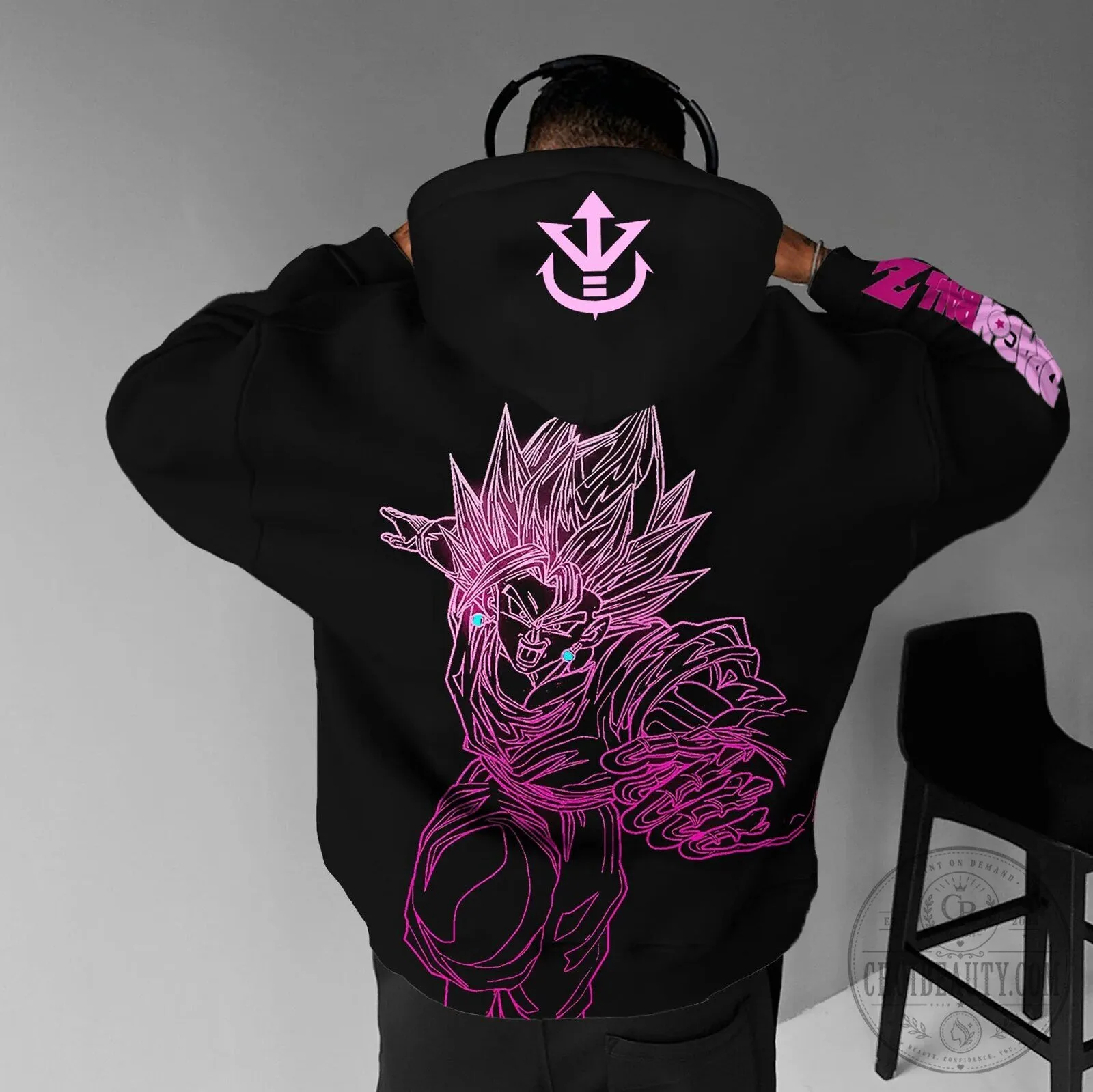 Dragon Ball Z Super Saiyan Gohan Anime Manga Black Pullover Hoodie