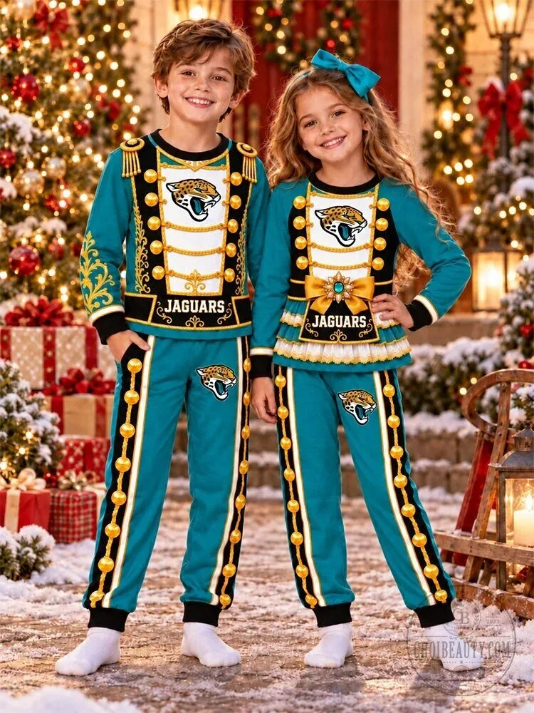 Jacksonville Jaguars Nutcracker Christmas Matching Kids Pajamas Set 1 Jacksonville Jaguars Nutcracker Christmas Matching Kids Pajamas Set