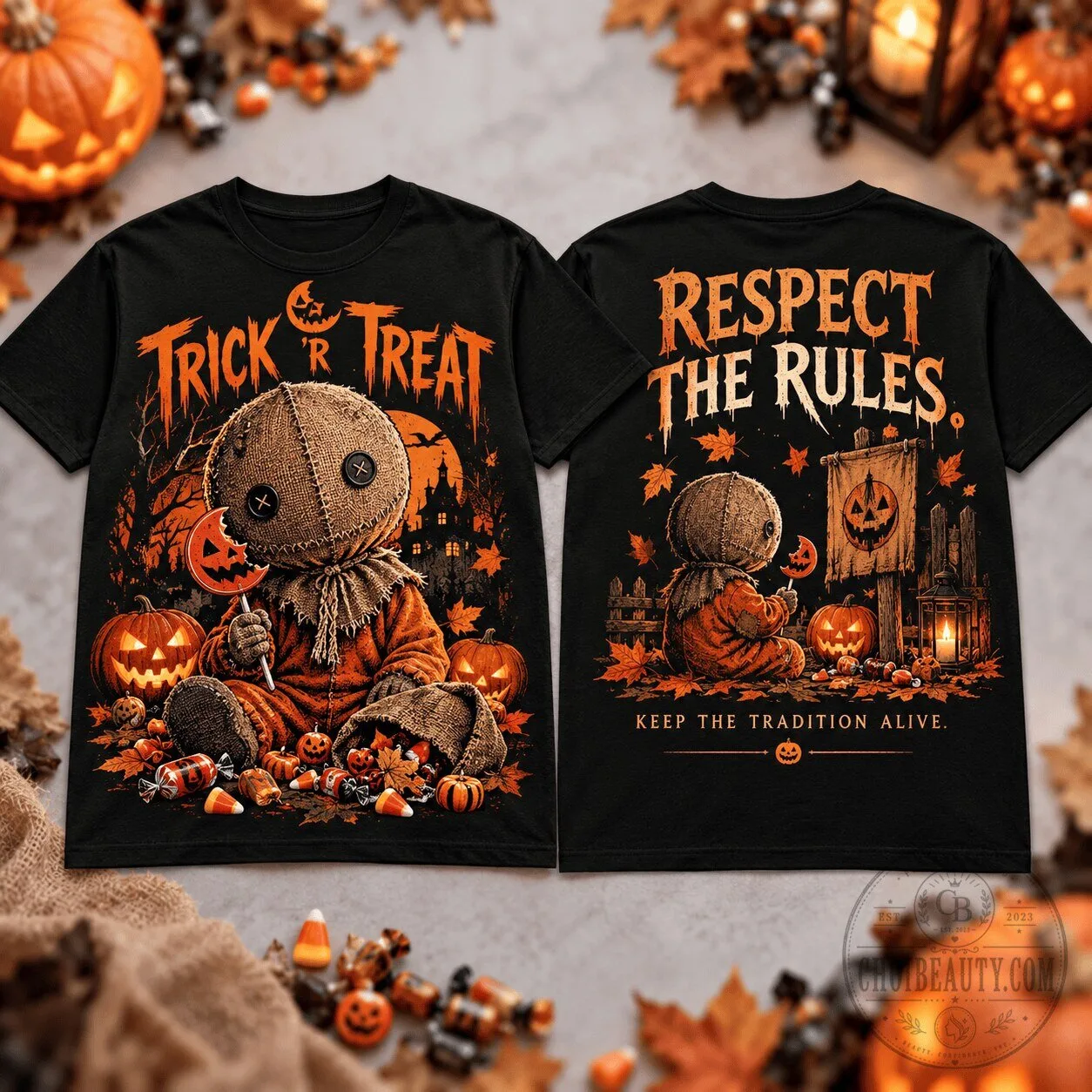 Trick 'r Treat Sam Respect The Rules Halloween Horror Movie T-Shirt