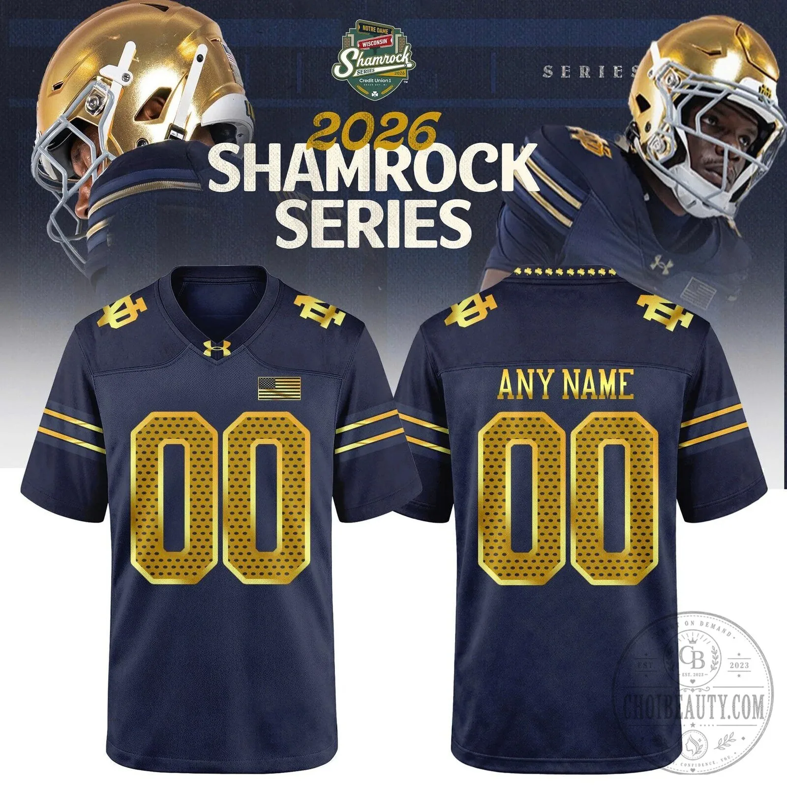2026 Shamrock Series Football Jersey for Notre Dame Fighting Irish 5 2026 Shamrock Series Football Jersey for Notre Dame Fighting Irish