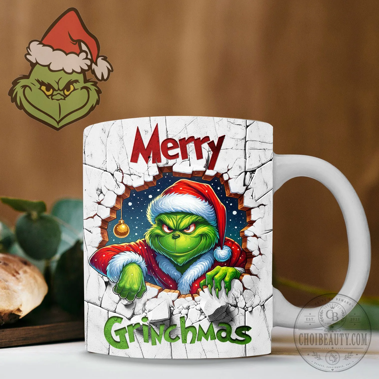 Merry Grinchmas Christmas Holiday Coffee Mug
