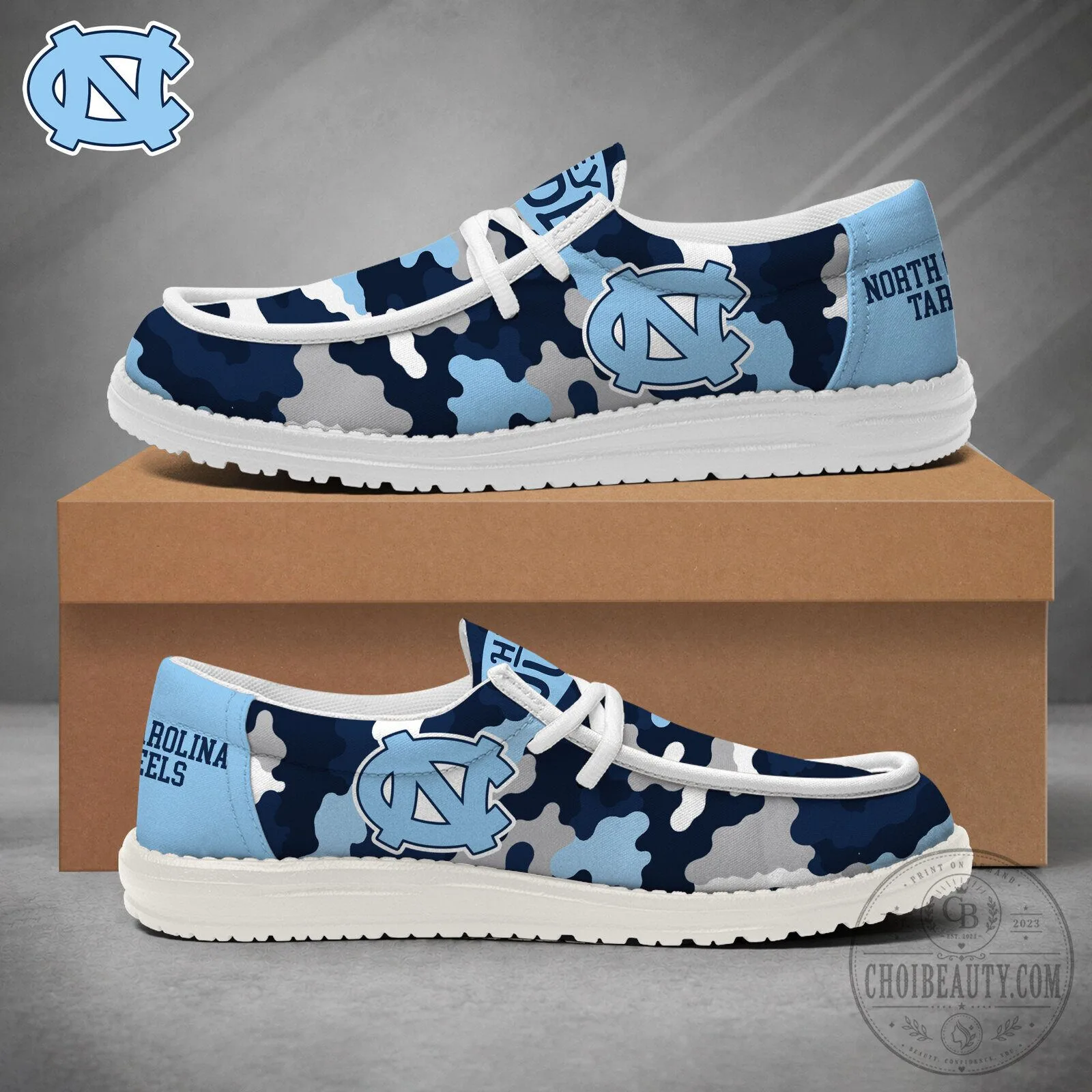 North Carolina Tar Heels Camouflage Game Day Loafer Shoes