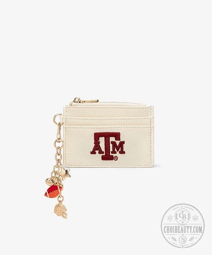 Texas A&M Aggies Football Charm Card Holder Wallet