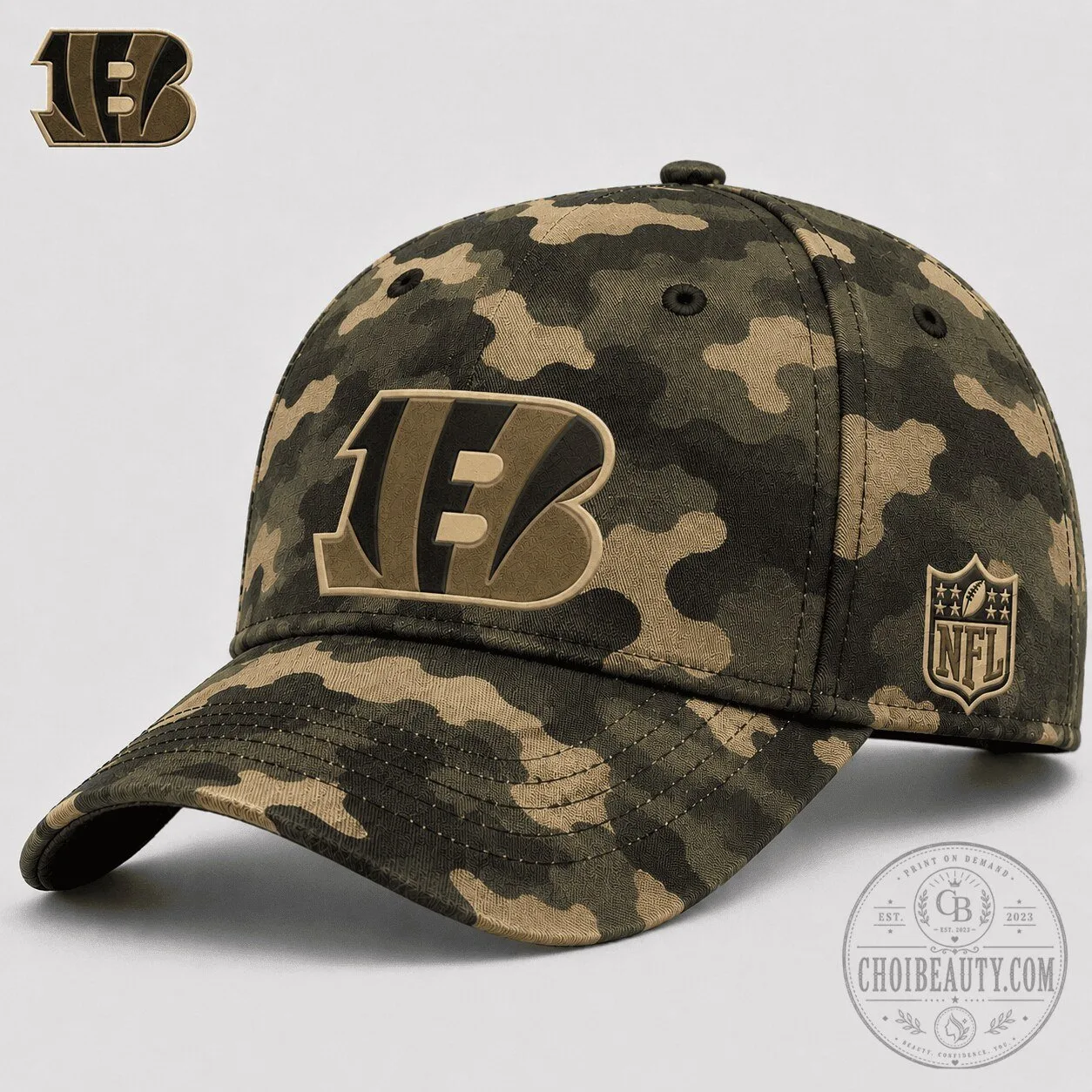 Cincinnati Bengals Camouflage National Football League Embroidered Cap Hat 12 Cincinnati Bengals Camouflage National Football League Embroidered Cap Hat