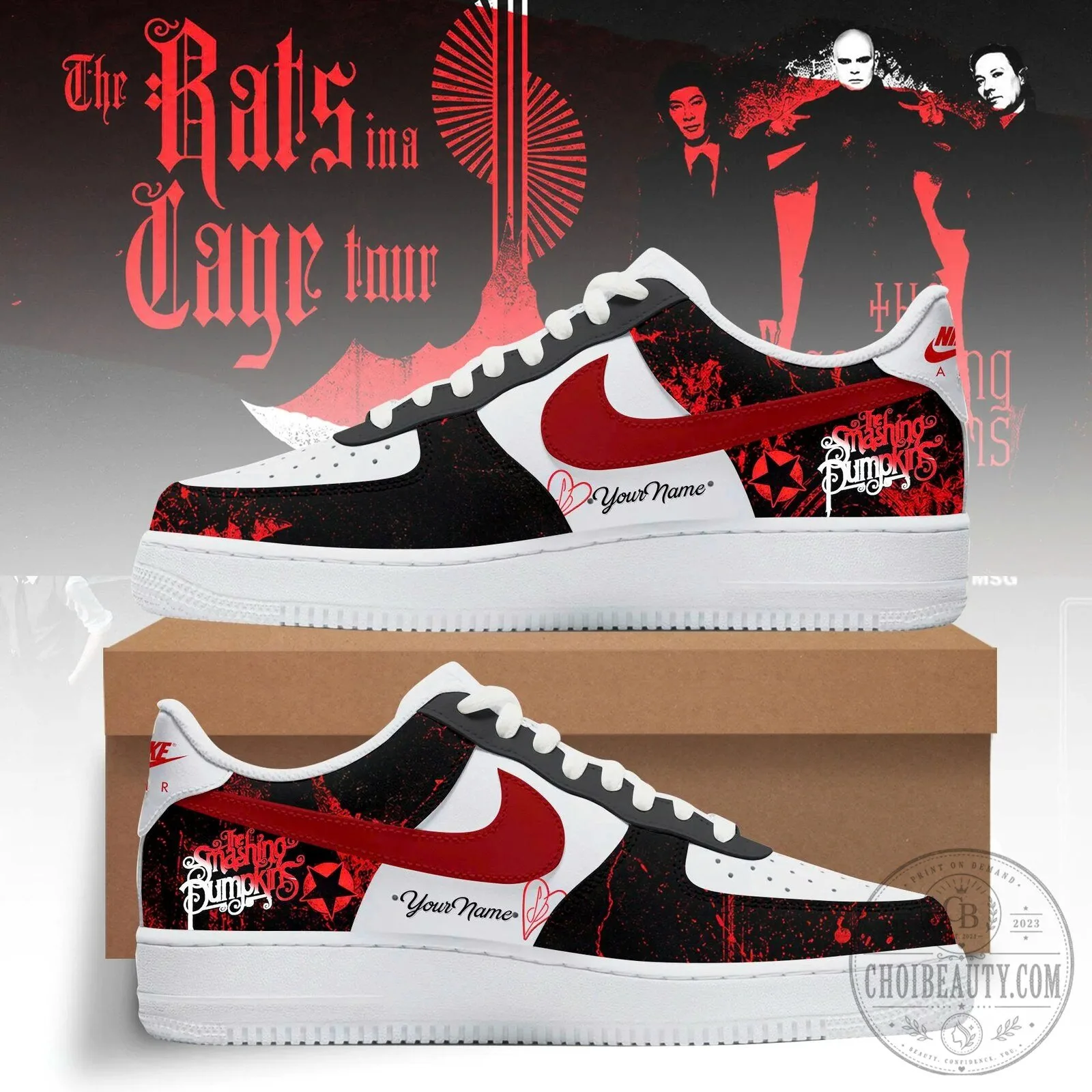 The Smashing Pumpkins Zero Star Bloodstep Custom Shoes
