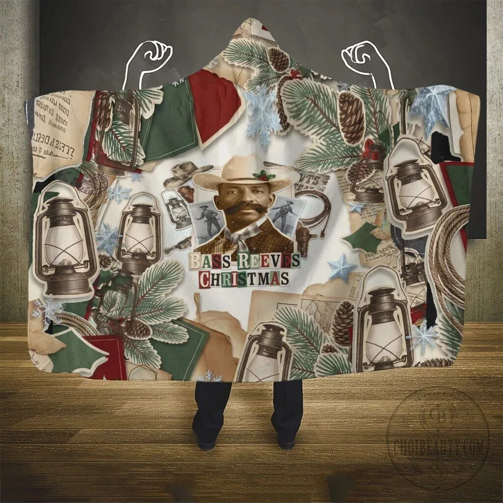 Bass Reeves Christmas Western Frontier Old West Marshal Hooded Blanket 8 Bass Reeves Christmas Western Frontier Old West Marshal Hooded Blanket