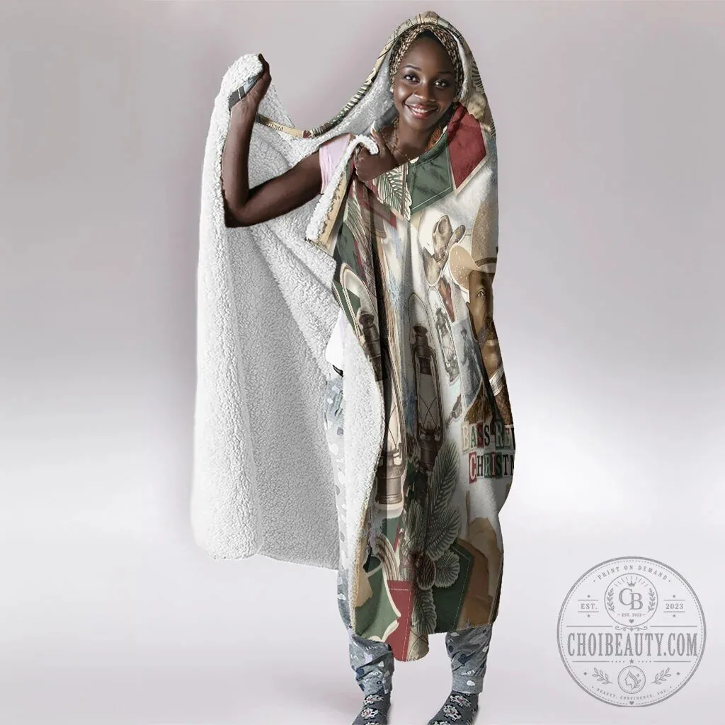 Bass Reeves Christmas Western Frontier Old West Marshal Hooded Blanket 9 Bass Reeves Christmas Western Frontier Old West Marshal Hooded Blanket