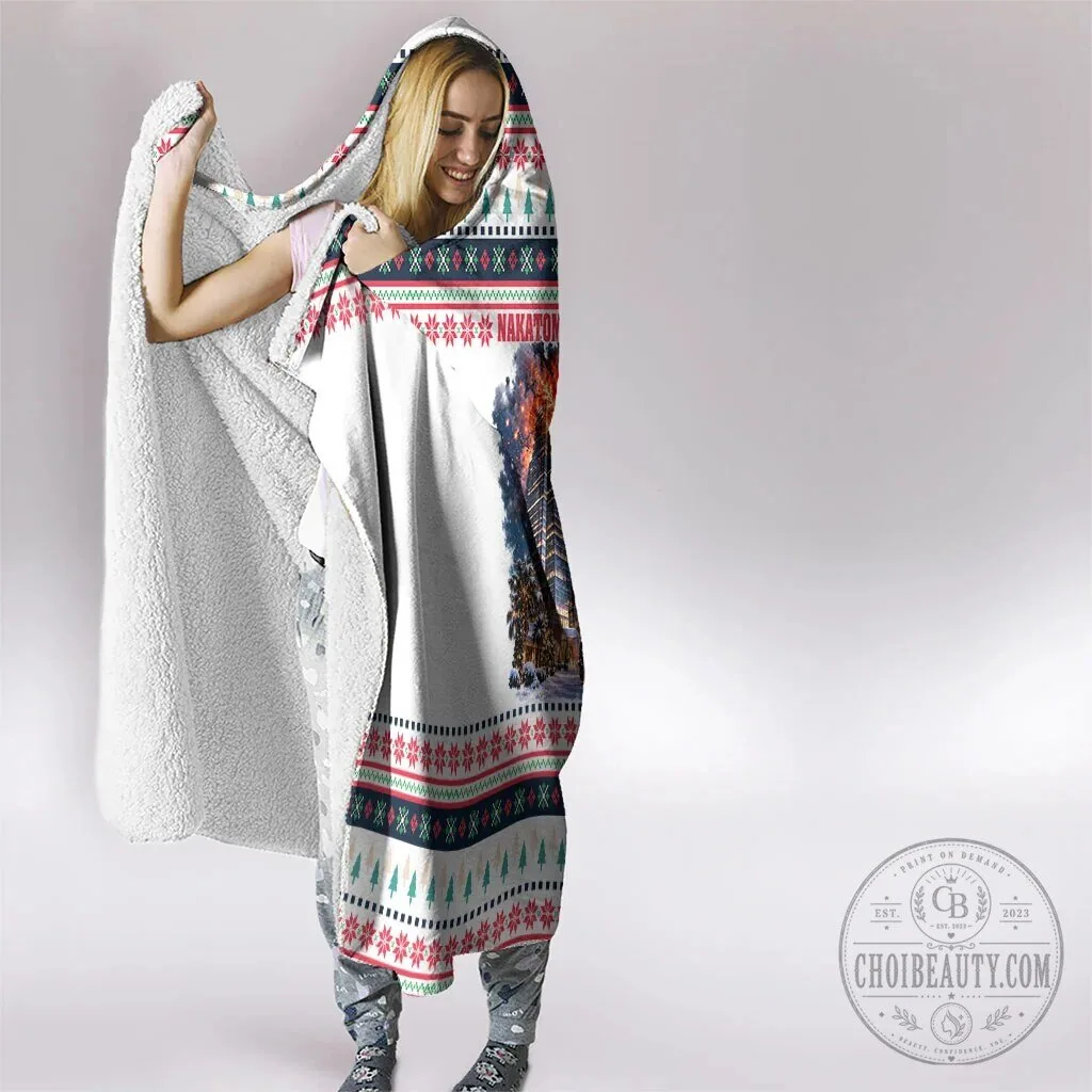 Nakatomi Plaza Christmas Explosion Holiday Hooded Blanket 12 Nakatomi Plaza Christmas Explosion Holiday Hooded Blanket