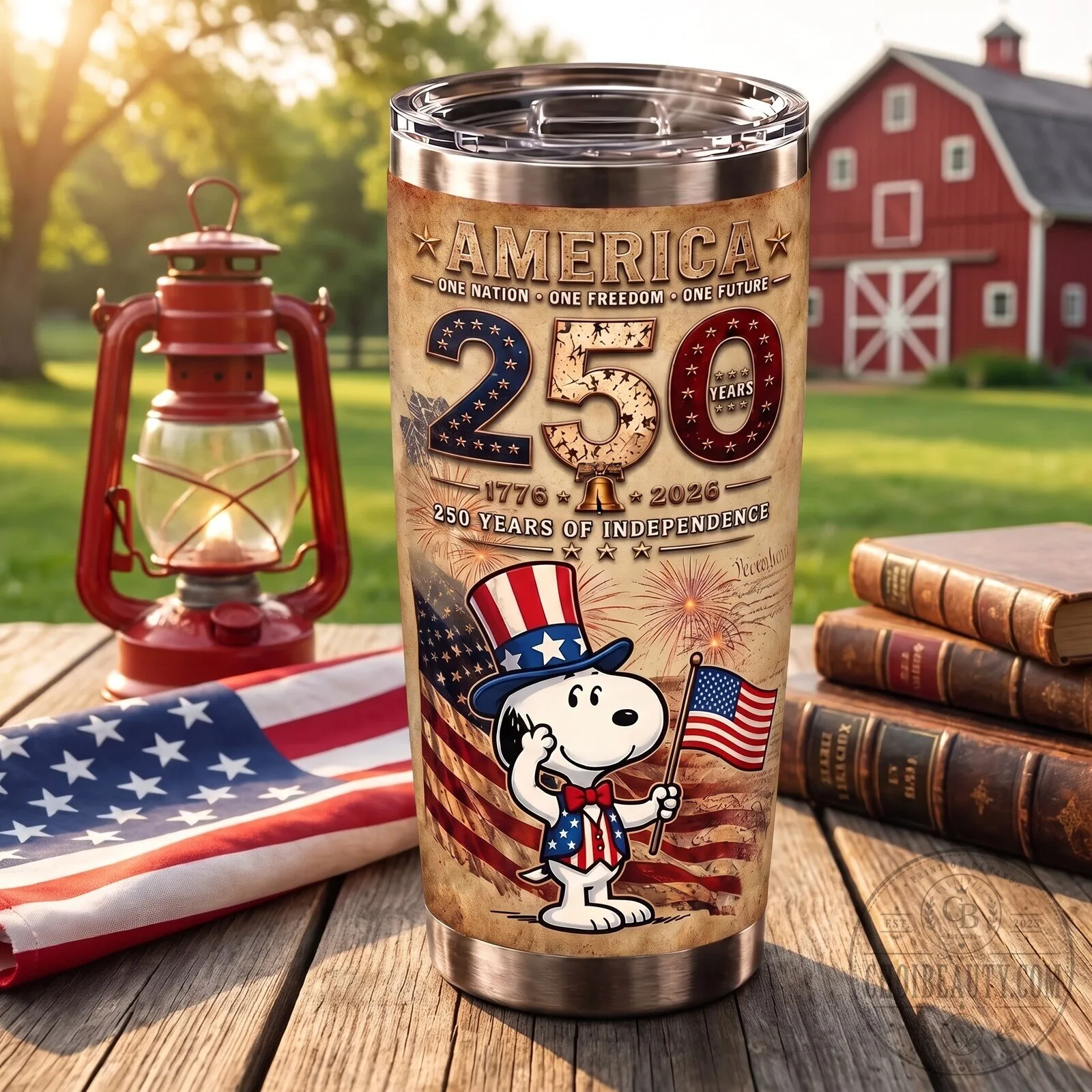 Snoopy 250 Years of American Independence Commemorative Stainless Steel Tumbler 7 Snoopy 250 Years of American Independence Commemorative Stainless Steel Tumbler