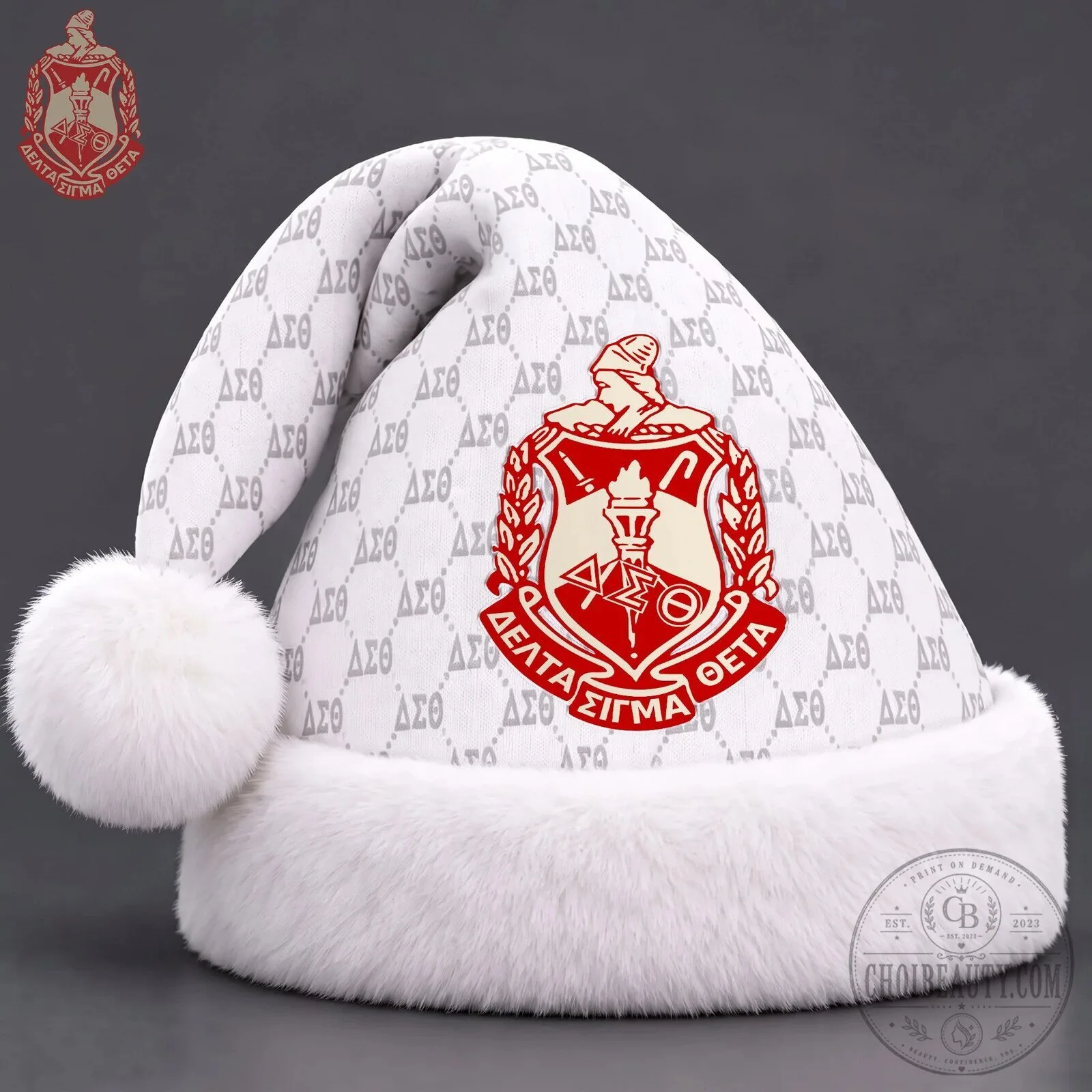 Christmas Santa Hat for Delta Sigma Theta Sorority Members 7 Christmas Santa Hat for Delta Sigma Theta Sorority Members