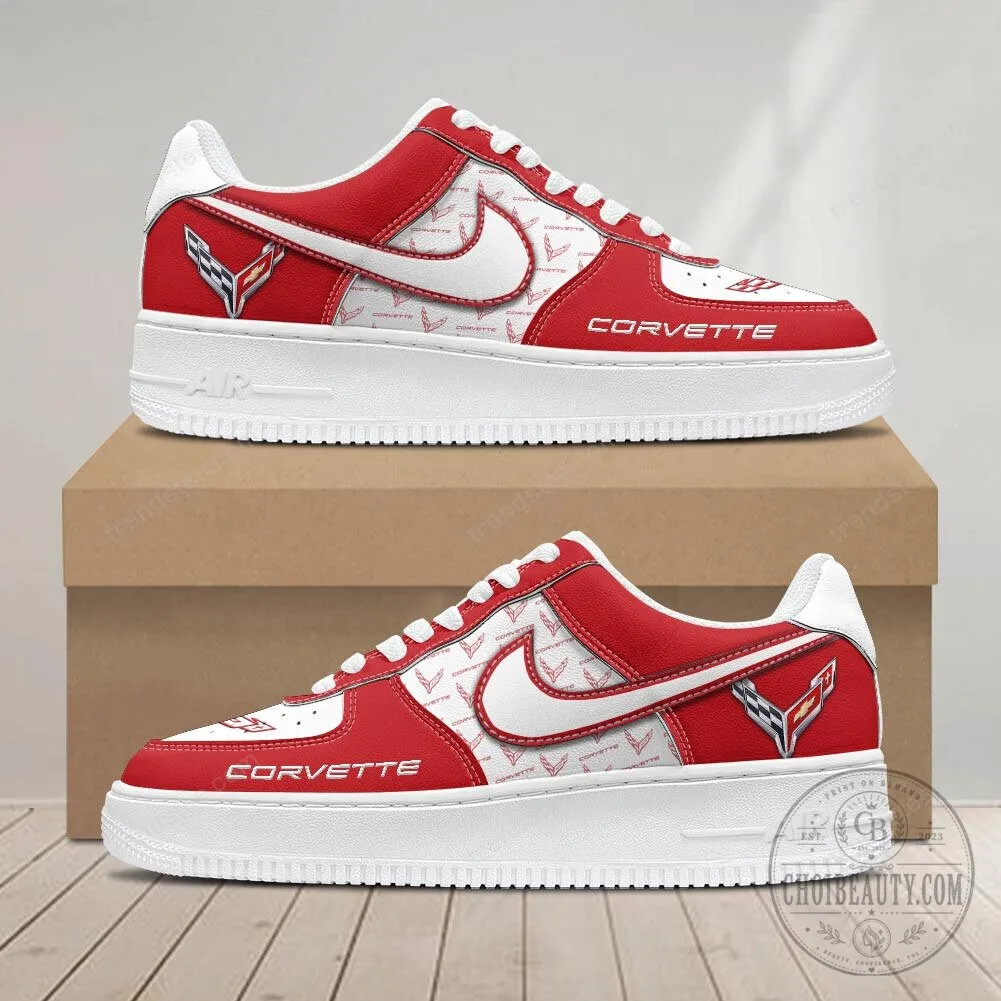 Corvette Blue and White Patterned Sports Sneakers Shoes 20 Corvette Blue and White Patterned Sports Sneakers Shoes