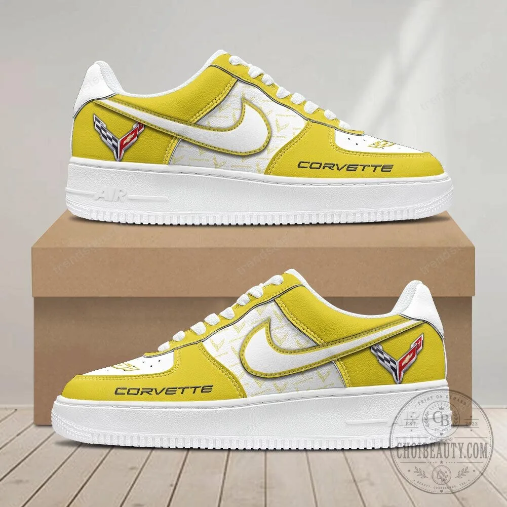 Corvette Blue and White Patterned Sports Sneakers Shoes 23 Corvette Blue and White Patterned Sports Sneakers Shoes