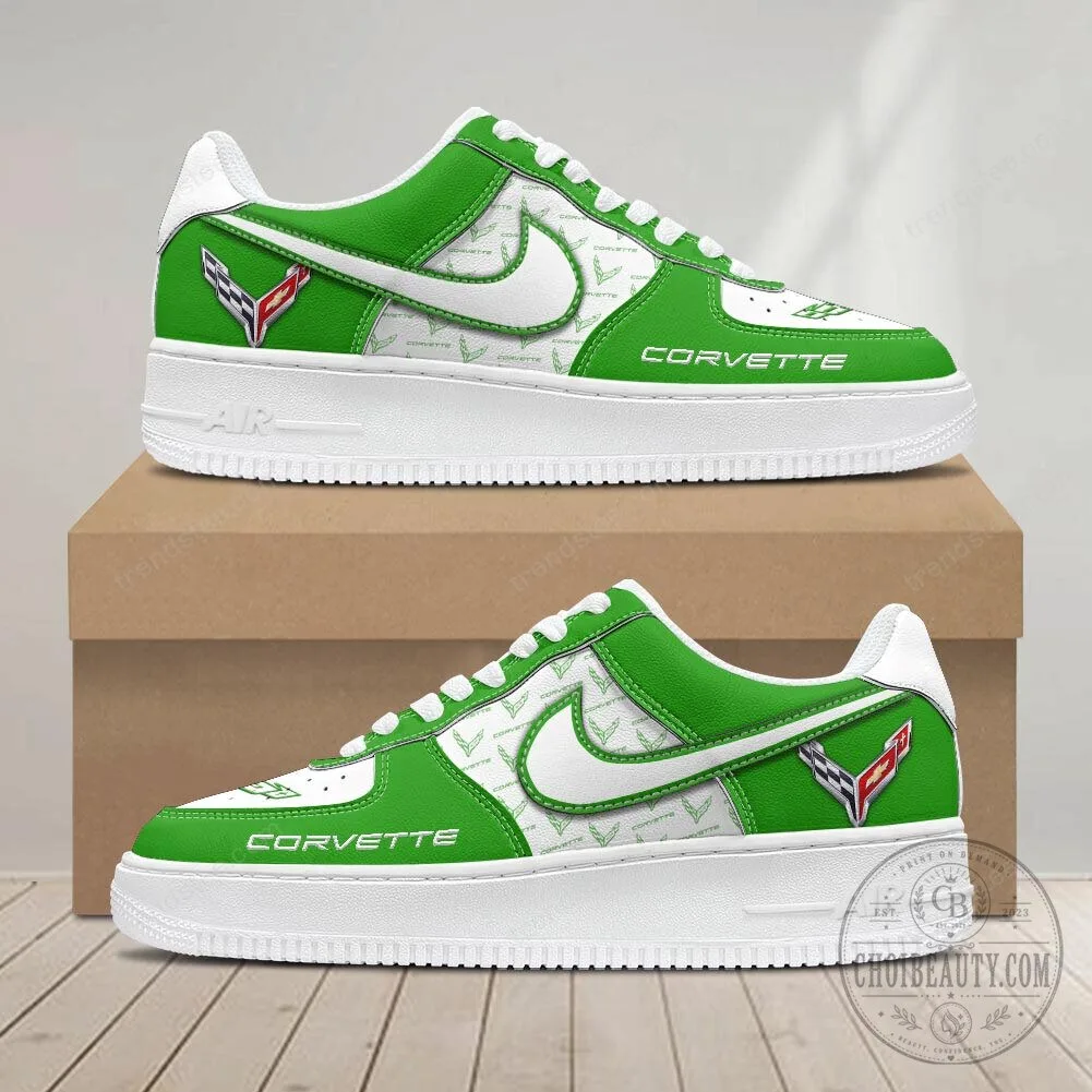 Corvette Blue and White Patterned Sports Sneakers Shoes 24 Corvette Blue and White Patterned Sports Sneakers Shoes