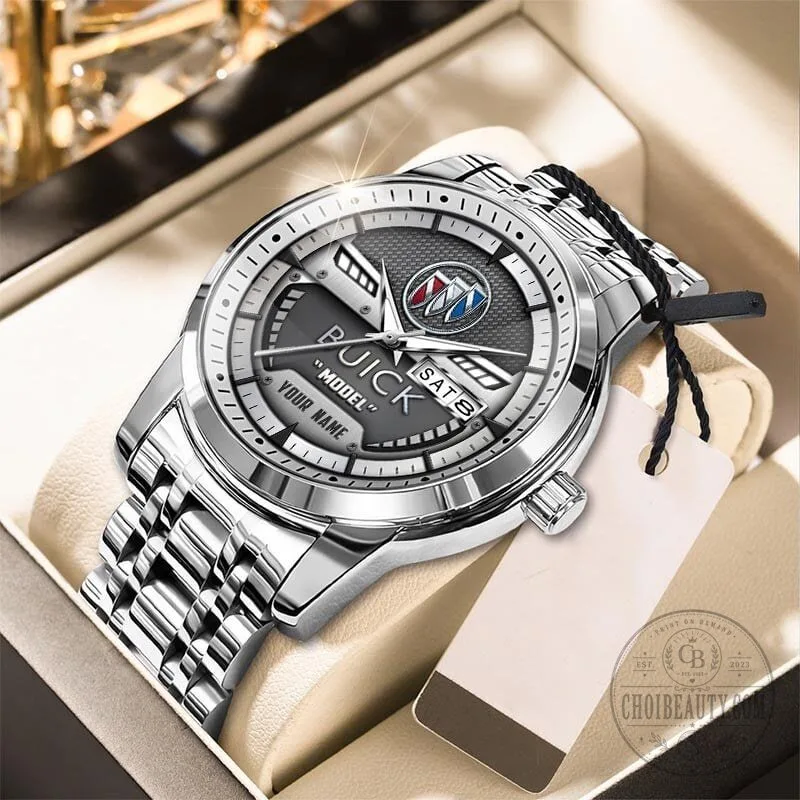 Buick Custom Name Elegant Fashion Design Stainless Steel Watch