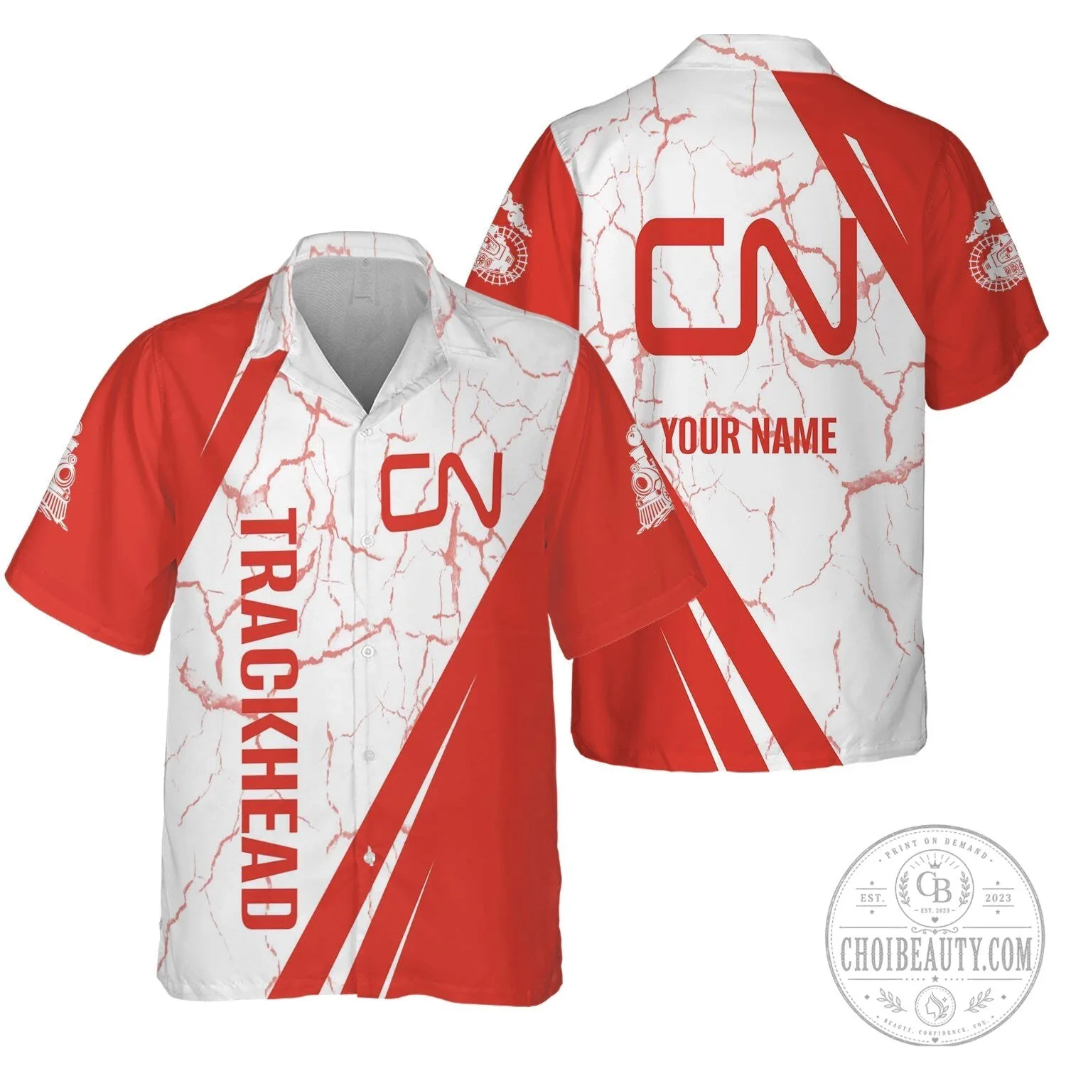 Canadian National Railway Trackhead Personalized Hawaiian Shirt 1 Canadian National Railway Trackhead Personalized Hawaiian Shirt