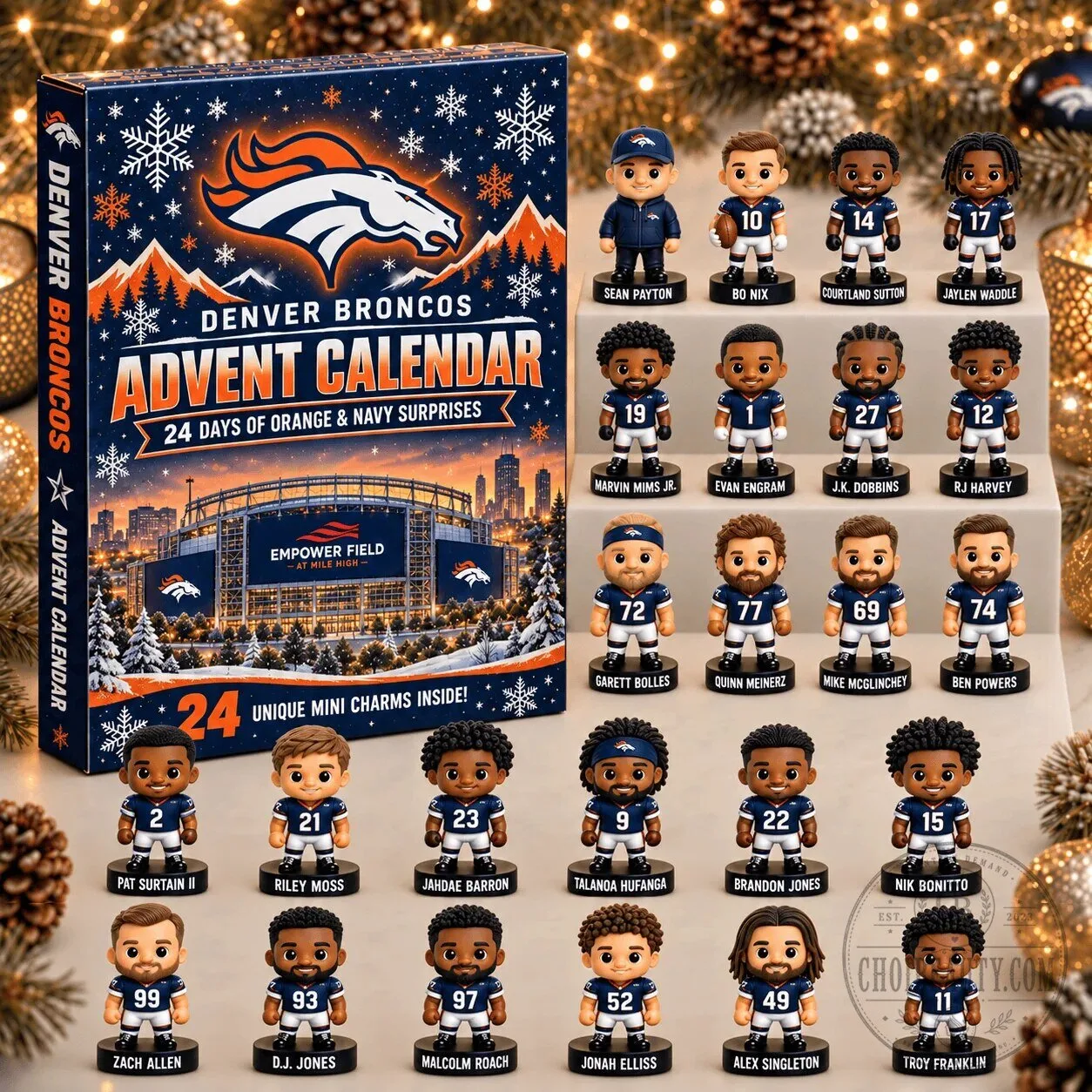 Denver Broncos NFL Football Team Advent Calendar
