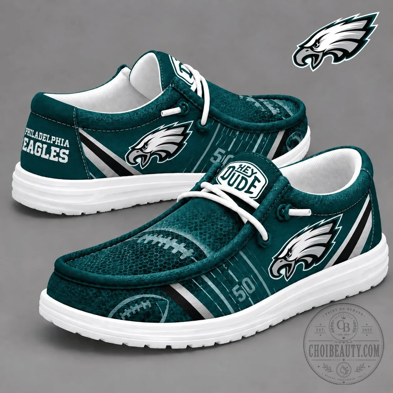Sports Fan Shoes featuring Philadelphia Eagles Team Logo