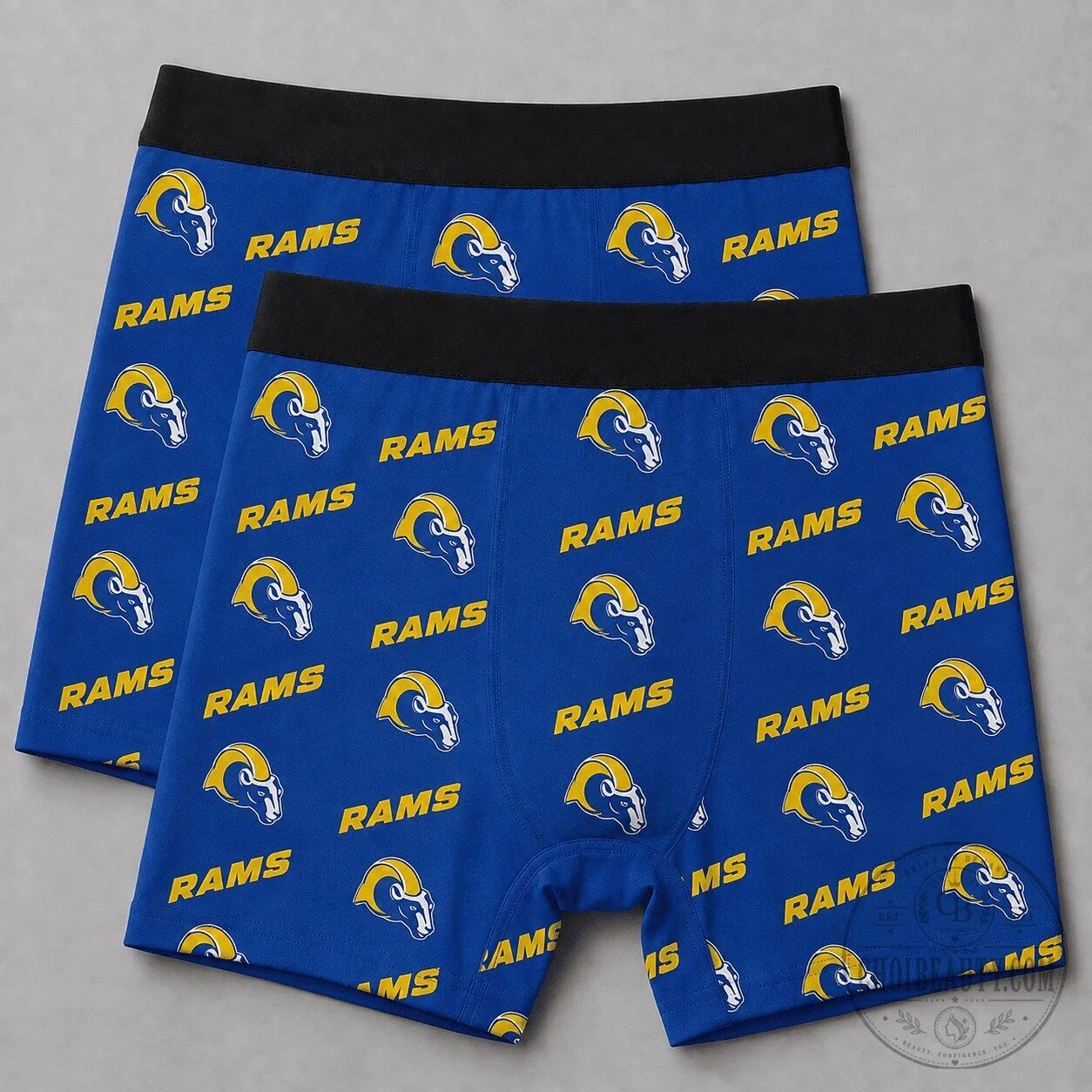 Los Angeles Rams Football Team Logo Pattern Men’s Boxer Briefs Underwear