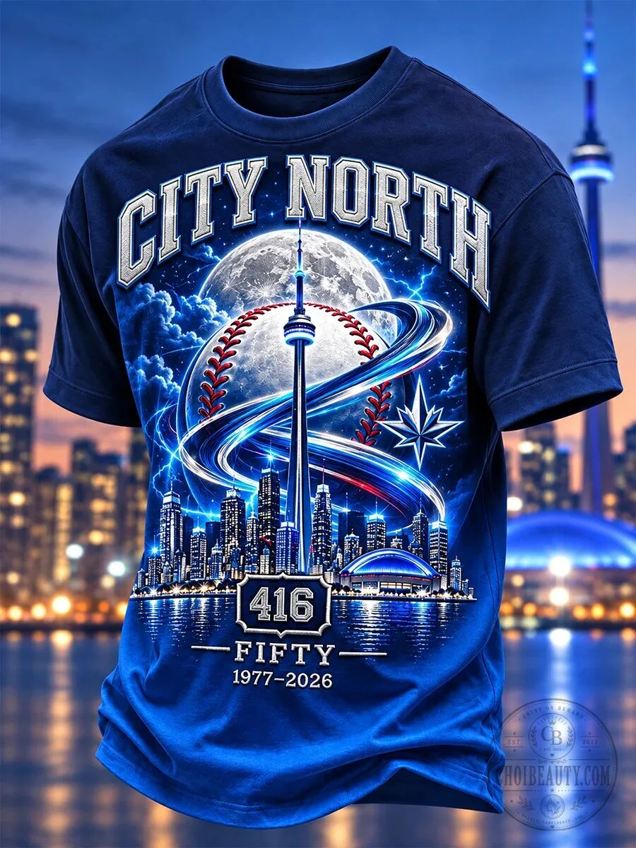 Toronto Blue Jays City North Baseball Fan Graphic T-Shirt