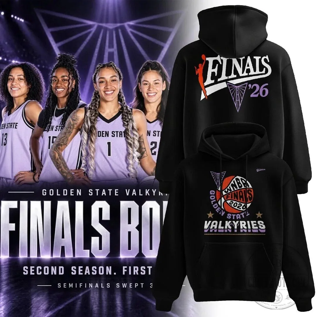 Golden State Valkyries 2026 Finals Basketball Team Black Hoodie
