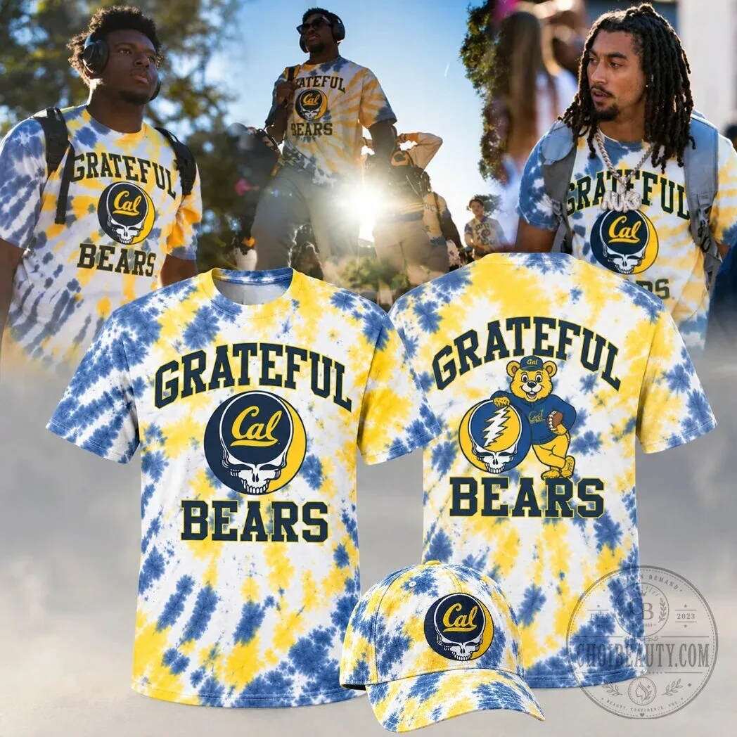 Grateful Dead California Golden Bears Tie-Dye T-Shirt 5 Grateful Dead California Golden Bears Tie-Dye T-Shirt