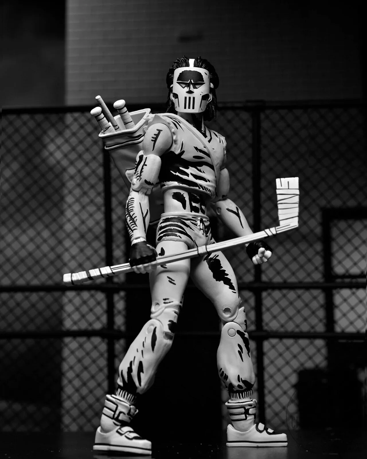 Teenage Mutant Ninja Turtles Casey Jones Black and White Action Figure Collectible