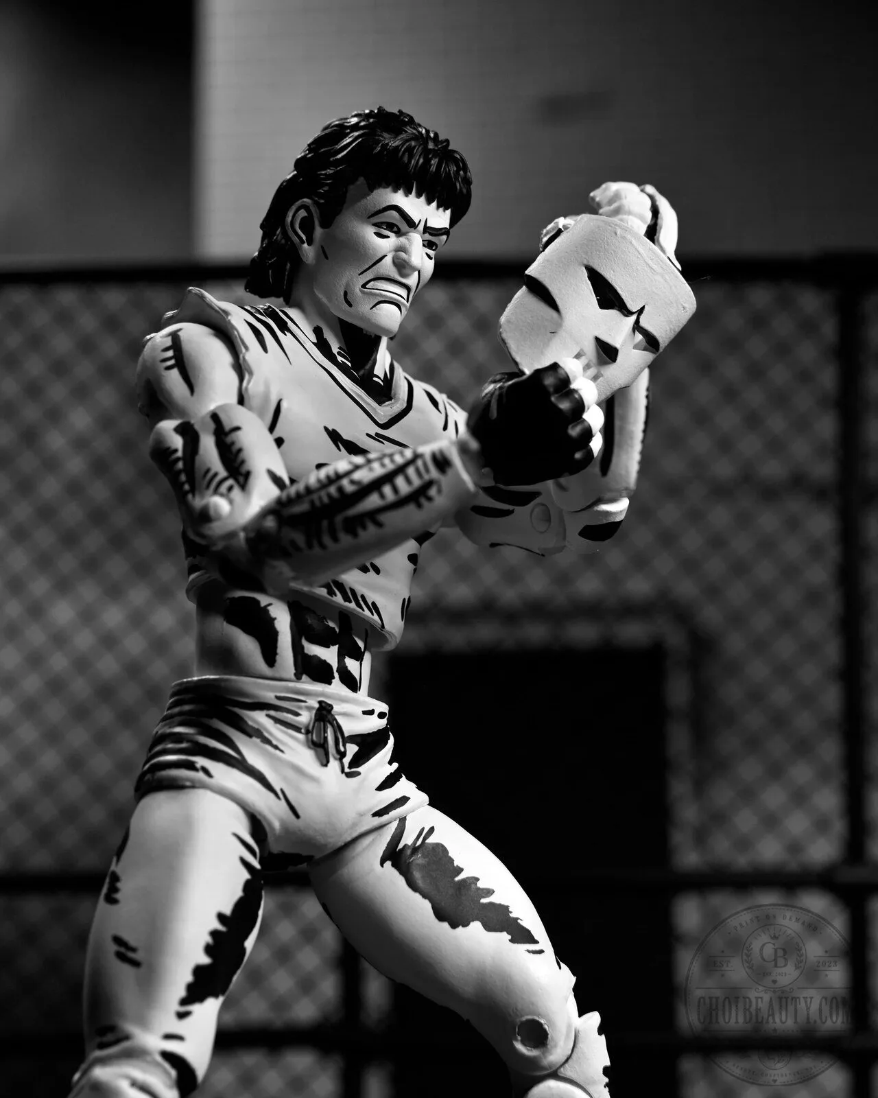 Teenage Mutant Ninja Turtles Casey Jones Black and White Action Figure Collectible 19 Teenage Mutant Ninja Turtles Casey Jones Black and White Action Figure Collectible