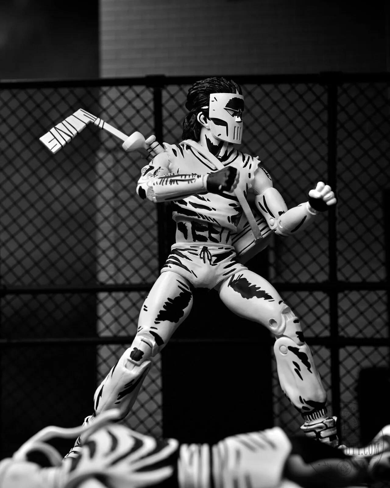 Teenage Mutant Ninja Turtles Casey Jones Black and White Action Figure Collectible 20 Teenage Mutant Ninja Turtles Casey Jones Black and White Action Figure Collectible