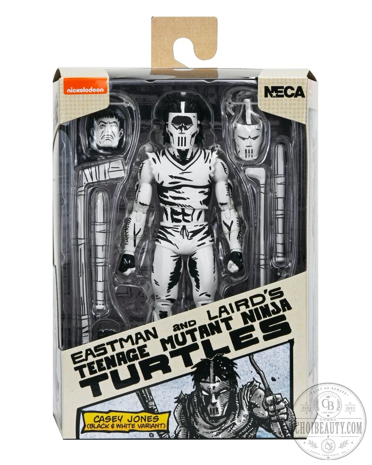 Teenage Mutant Ninja Turtles Casey Jones Black and White Action Figure Collectible 24 Teenage Mutant Ninja Turtles Casey Jones Black and White Action Figure Collectible