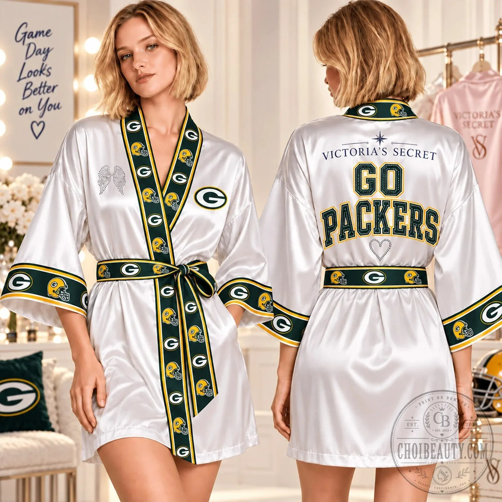 Green Bay Packers NFL Satin Robe